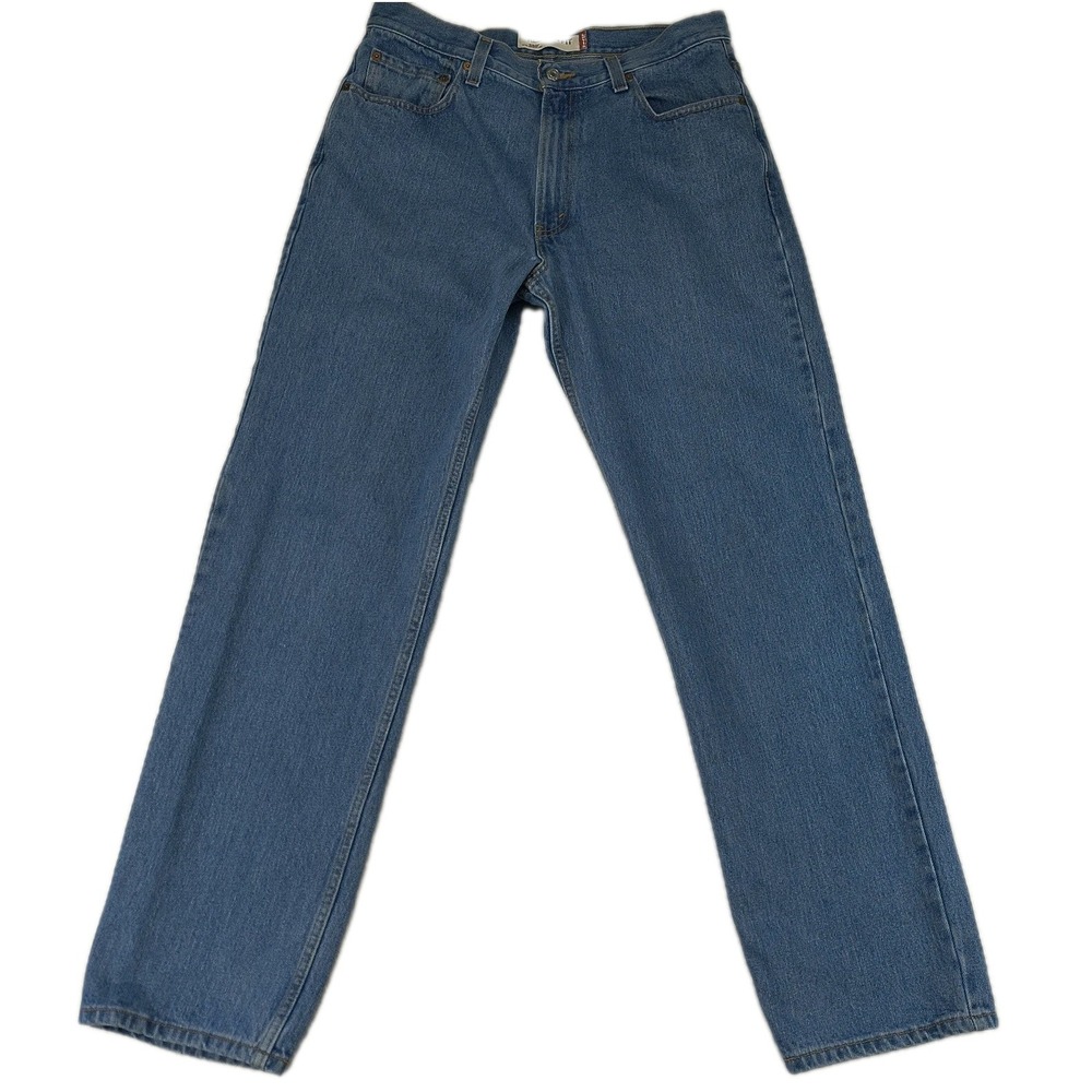 Levis 550 Relaxed Fit Jeans Mens 36x34 Medium Wash Blue Denim 100% Cotton Mexico - Picture 1 of 16